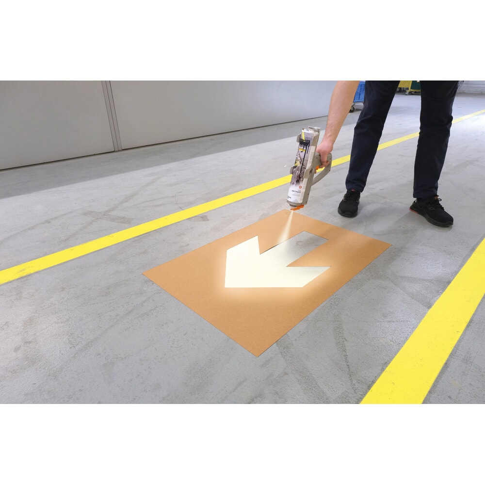 Číslo obrázka výrobku 6: DURABLE podlahová značkovacia pištoľ DURALINE® EasyMover, na šablónové značenie