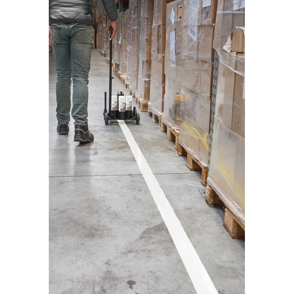 Číslo obrázka výrobku 2: DURABLE farba na značenie podlahy v spreji DURALINE®, do interiéru a exteriéru, 750 ml, biela