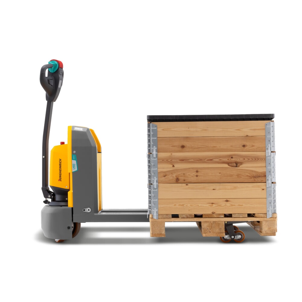 Číslo obrázka výrobku 5: Elektrický paletový vozík Jungheinrich AME 15, nosnosť 1 500 kg, dĺžka vidlíc 1 150 mm, špeciálna šírka vidlíc 670 mm, tandemové kolieska