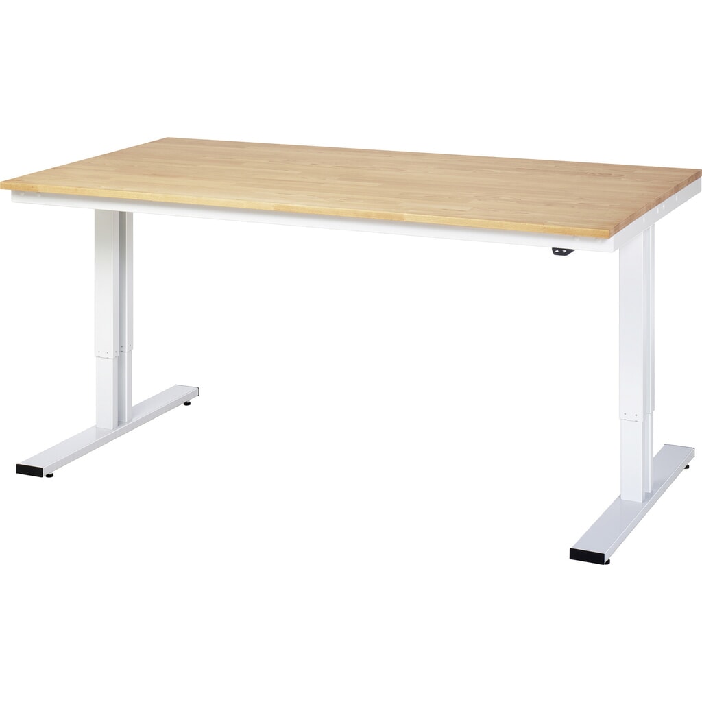 Elektricky výškovo nastaviteľný pracovný stôl RAU série adlatus 300, v × š × h 720 – 1 120 × 2 000 × 800 mm, pracovná doska EGB s povrchom z melamínovej živice Číslo obrázka výrobku 6: Elektricky výškovo nastaviteľný pracovný stôl RAU série adlatus 300, v × š × h 720 – 1 120 × 2 000 × 800 mm, pracovná doska EGB s povrchom z melamínovej živice