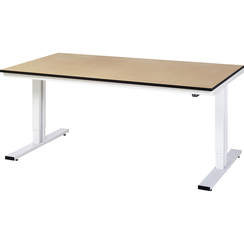 Elektricky výškovo nastaviteľný pracovný stôl RAU série adlatus 300, v × š × h 720 – 1 120 × 2 000 × 1 000 mm, pracovná doska MDF Obrázok výrobku: Elektricky výškovo nastaviteľný pracovný stôl RAU série adlatus 300, v × š × h 720 – 1 120 × 2 000 × 1 000 mm, pracovná doska MDF