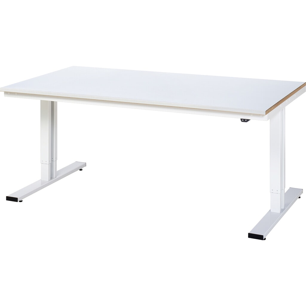 Elektricky výškovo nastaviteľný pracovný stôl RAU série adlatus 300, v × š × h 720 – 1 120 × 2 000 × 1 000 mm, pracovná doska s povrchom z oceľového plechu Číslo obrázka výrobku 1: Elektricky výškovo nastaviteľný pracovný stôl RAU série adlatus 300, v × š × h 720 – 1 120 × 2 000 × 1 000 mm, pracovná doska s povrchom z oceľového plechu