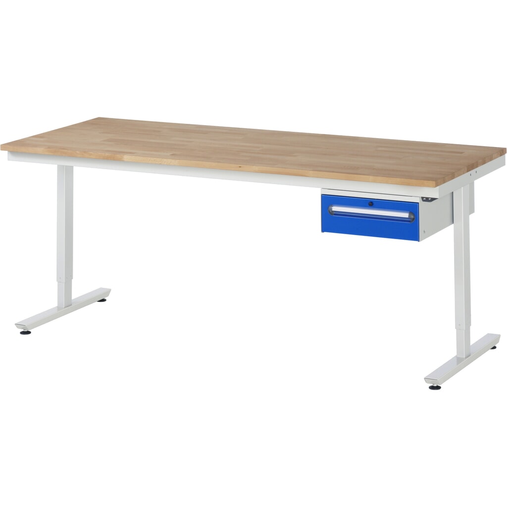 Elektrický, výškovo nastaviteľný pracovný stôl RAU série adlatus 300, v × š × h 720 – 1 120 × 750 × 1 000 mm, pracovná doska s povrchom z oceľového plechu Číslo obrázka výrobku 6: Elektrický, výškovo nastaviteľný pracovný stôl RAU série adlatus 300, v × š × h 720 – 1 120 × 750 × 1 000 mm, pracovná doska s povrchom z oceľového plechu