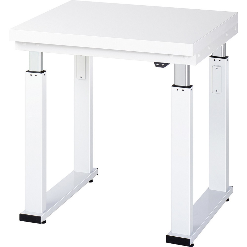 Obrázok výrobku: Elektricky výškovo nastaviteľný pracovný stôl RAU série adlatus 600, v × š × h 740 – 1 140 × 750 × 700 mm, pracovná doska s povrchom z tvrdého laminátu