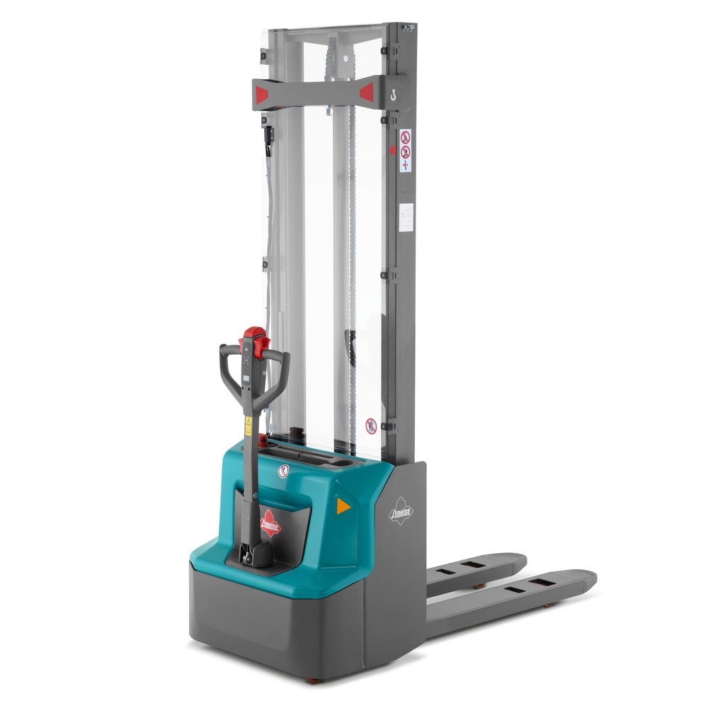 Obrázok výrobku: Elektrický vysokozdvižný vozík Ameise® PSE 1.2 s rýchlozdvihom, jednoduchý stĺpik, výška zdvihu 1 600 mm, nosnosť 1 200 kg
