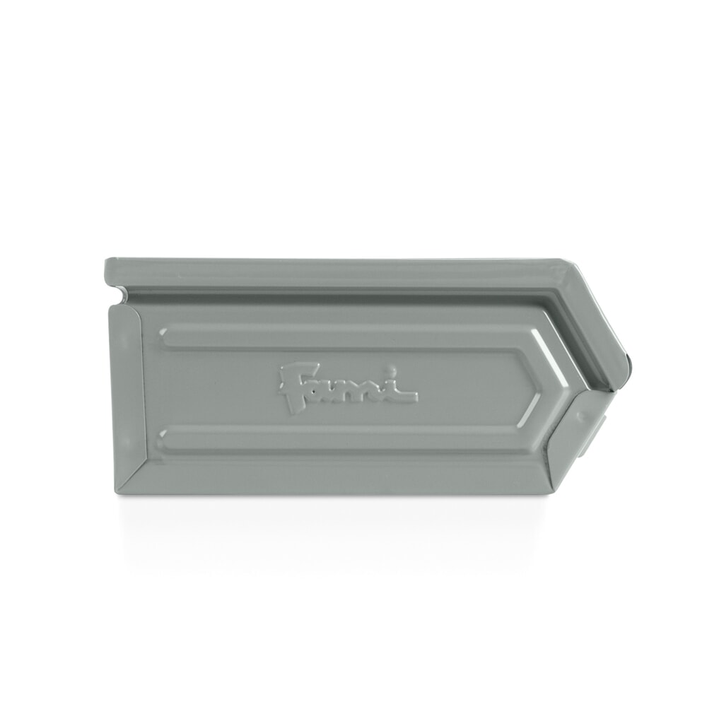 Číslo obrázka výrobku 2: Fami box na prehľadné skladovanie, v × š × h 95 × 75 × 160 mm, oceľový plech, sivá, 20 ks/balenie