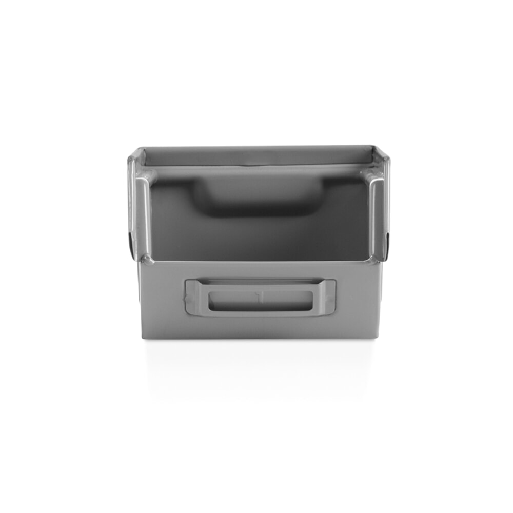 Číslo obrázka výrobku 3: Fami box na prehľadné skladovanie, v × š × h 95 × 75 × 160 mm, oceľový plech, sivá, 20 ks/balenie