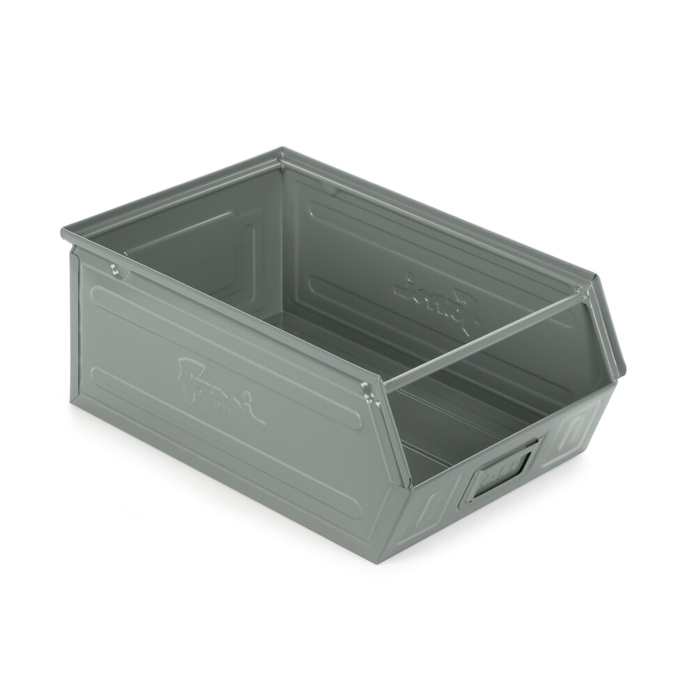 Číslo obrázka výrobku 1: Fami box na prehľadné skladovanie, v × š × h 200 × 300 × 500 mm, oceľový plech, sivá, 6 ks/balenie