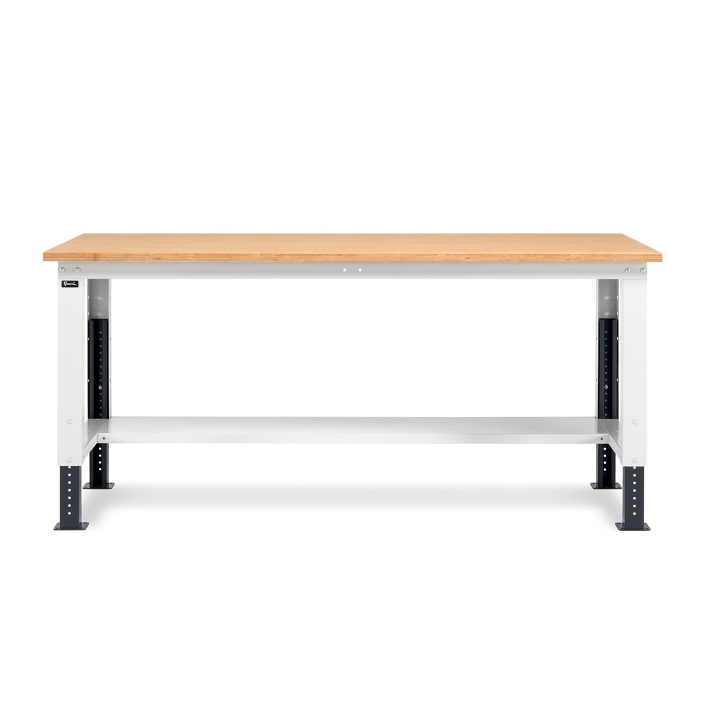 Číslo obrázka výrobku 3: Fami pracovný stôl, výškovo nastaviteľný, nosnosť 1 000 kg, V x Š x H 740-1,110 x 2 000 x 750 mm, RAL 7035 svetlošedá/RAL 7016 antracitové