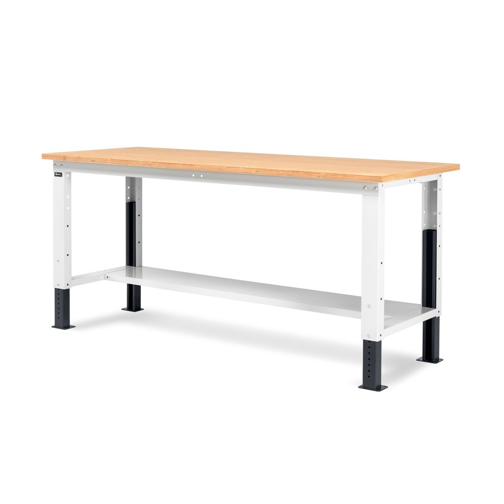 Číslo obrázka výrobku 4: Fami pracovný stôl, výškovo nastaviteľný, nosnosť 1 000 kg, V x Š x H 740-1,110 x 2 000 x 750 mm, RAL 7035 svetlošedá/RAL 7016 antracitové