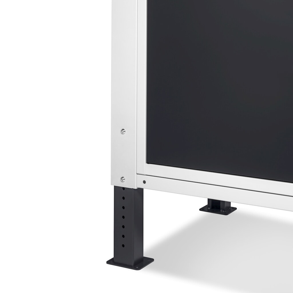 Fami pracovný stôl, výškovo nastaviteľná, 2 zásuvky a 2 skrinky, nosnosť 1 000 kg, V x Š x H 740-1,110 x 1 500 x 750 mm, RAL 7035 svetlošedá/RAL 7016 antracitové Číslo obrázka výrobku 12: Fami pracovný stôl, výškovo nastaviteľná, 2 zásuvky a 2 skrinky, nosnosť 1 000 kg, V x Š x H 740-1,110 x 1 500 x 750 mm, RAL 7035 svetlošedá/RAL 7016 antracitové