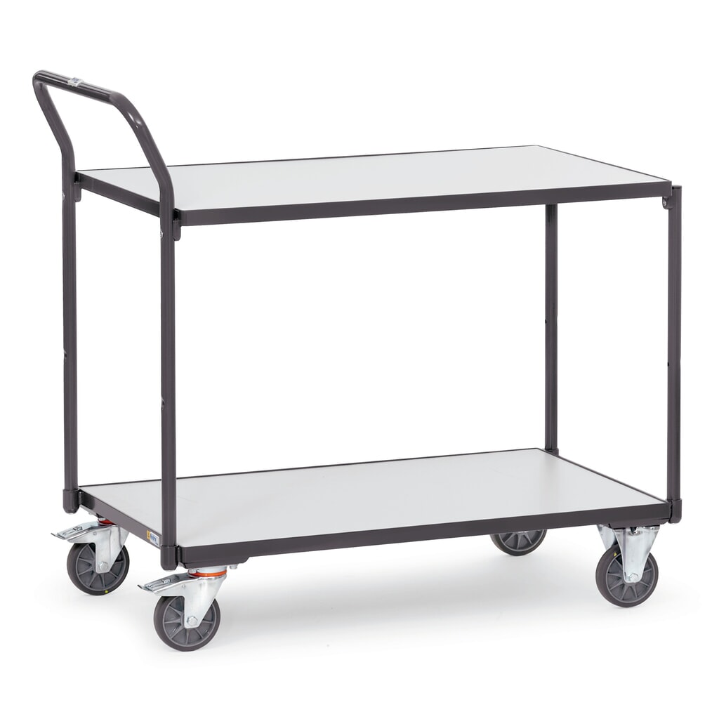 Číslo obrázka výrobku 1: fetra® ESD stolový vozík, nosnosť 300 kg, 2 ložné plochy 500 x 850 mm