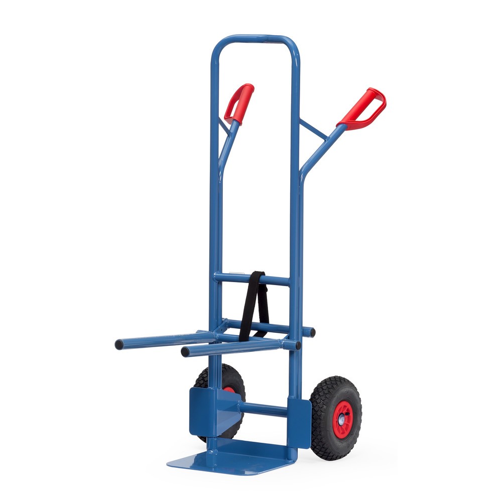 Číslo obrázka výrobku 1: fetra® Stoličkový vozík vyrobený z ocele, nosnosť 300 kg, lopaŠ x H 320 x 250 mm, vzduchové pneumatiky