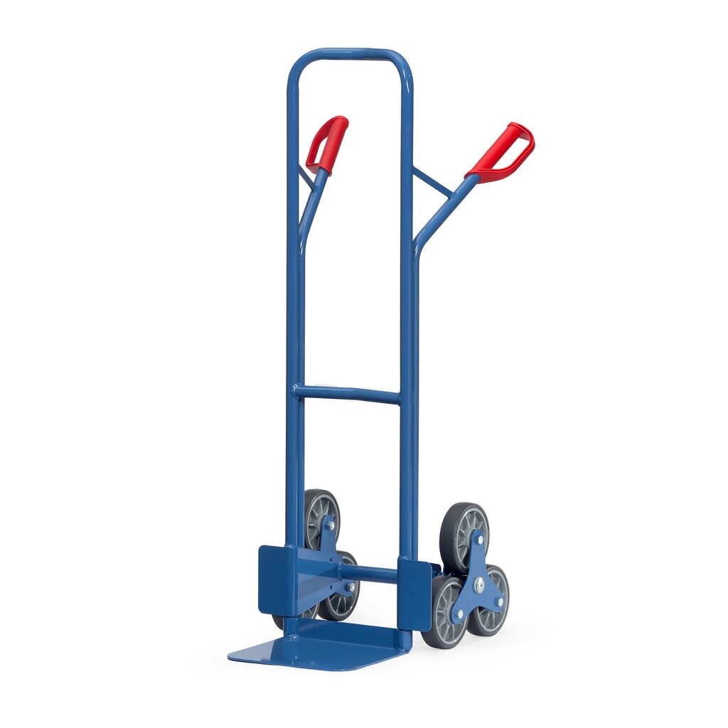 fetra® vrece na schody, 3-ramenná hviezda kolesa, nosnosť 200 kg, lopatka š š x H 320 x 250 mm, oceľ Obrázok výrobku: fetra® vrece na schody, 3-ramenná hviezda kolesa, nosnosť 200 kg, lopatka š š x H 320 x 250 mm, oceľ