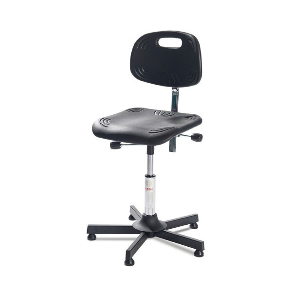 Číslo obrázka výrobku 5: Global Stole A/S Otočná stolička Classic, PU tvarované sedadlo, výška sedadla 480-610 mm, podlahové klzáky, plastová základňa