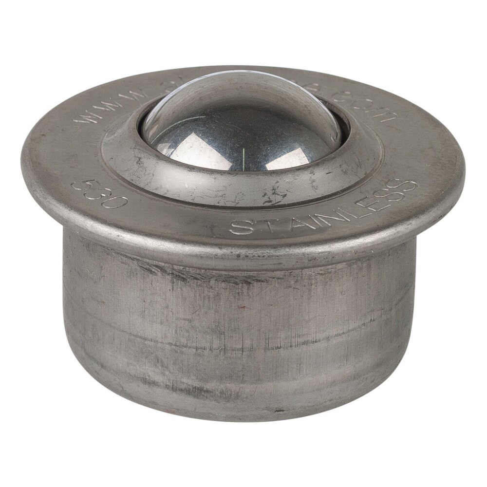 Číslo obrázka výrobku 1: Guľôčka, oceľová, nehrdzavejúca oceľ, Ø 30 mm, nosnosť 190 kg