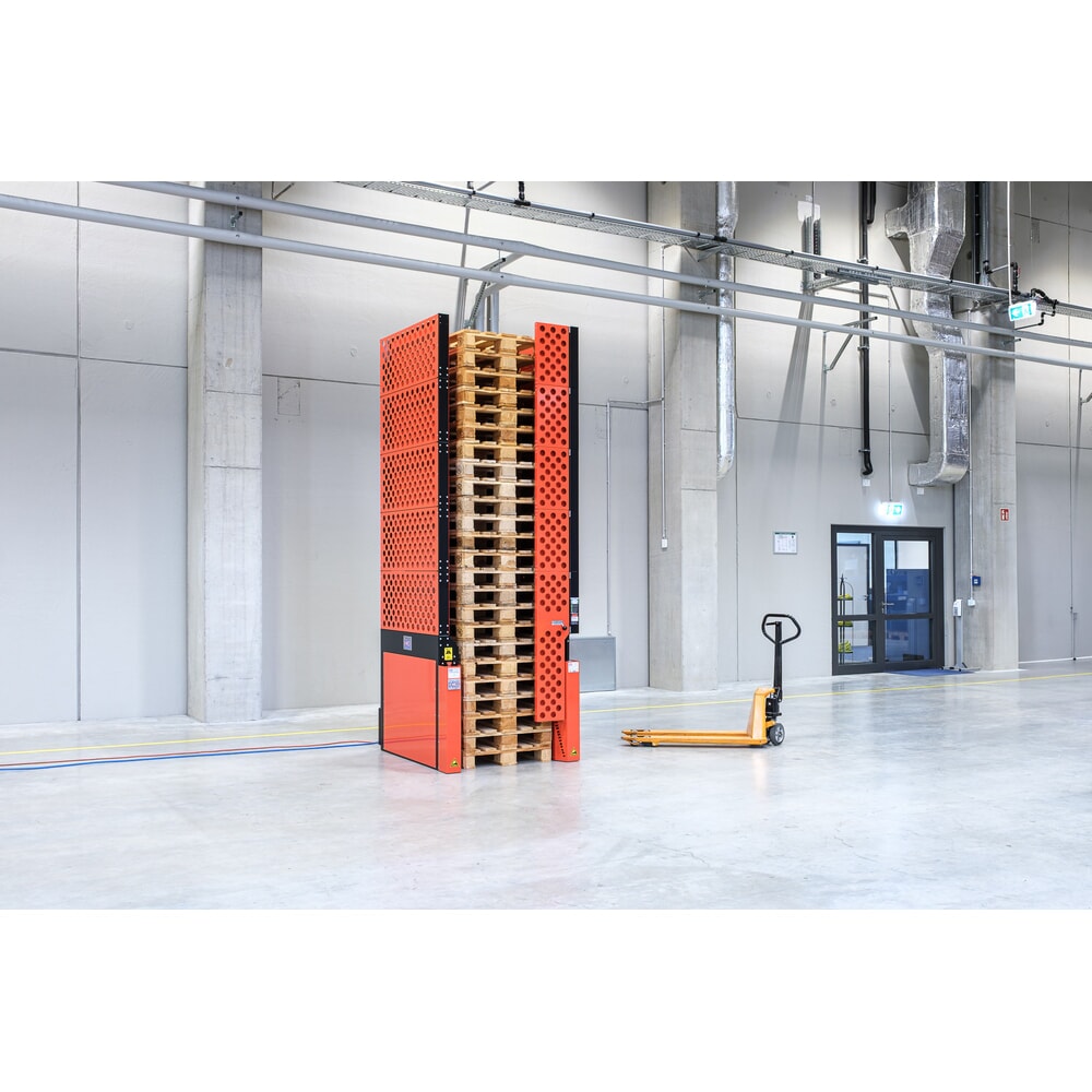 Hagenauer+Denk paletový zásobník PalServer Elektro, 24 paliet, ŠxD 1200 x 1200 mm Číslo obrázka výrobku 1: Hagenauer+Denk paletový zásobník PalServer Elektro, 24 paliet, ŠxD 1200 x 1200 mm