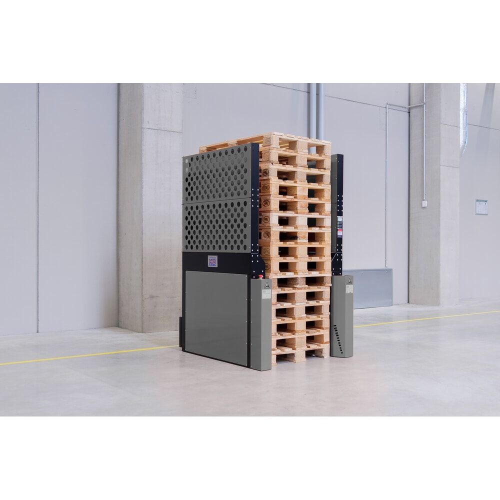 Číslo obrázka výrobku 3: Hagenauer+Denk paletový zásobník PalServer Universal, 15 paliet, ŠxD 1000 x 1200 mm, nehrdzavejúca oceľ