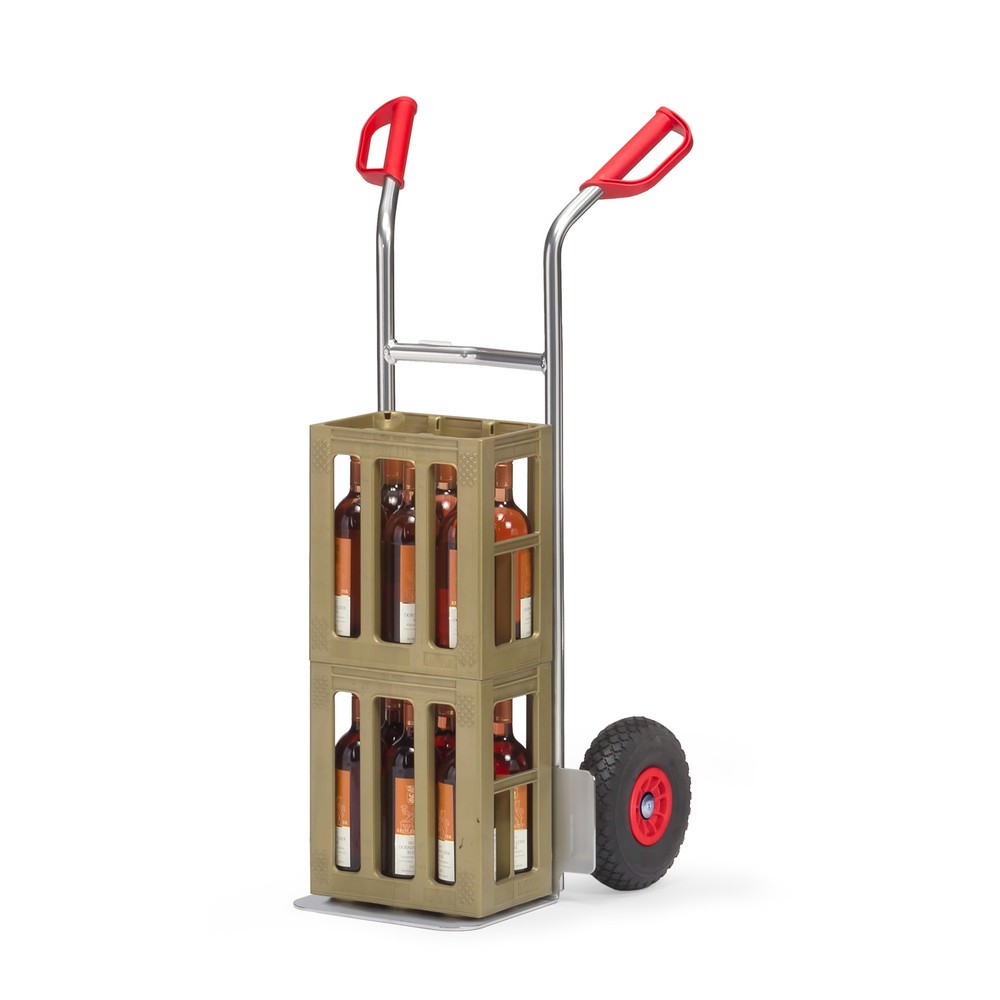 Číslo obrázka výrobku 3: Hliníkový stohovací vozík fetra®, nosnosť 150 kg, nakladacia plocha š x h 320 x 250 mm