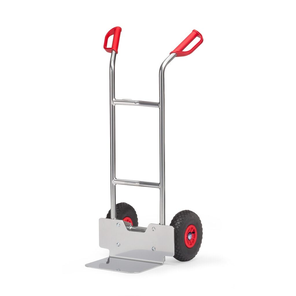 Obrázok výrobku: Hliníkový stohovací vozík fetra®, nosnosť 150 kg, nakladacia plocha š x h 320 x 250 mm