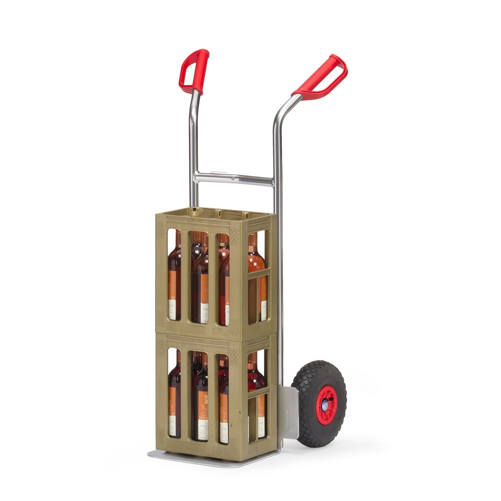 Číslo obrázka výrobku 2: Hliníkový stohovací vozík fetra®, nosnosť 150 kg, nakladacia plocha š x h 320 x 250 mm