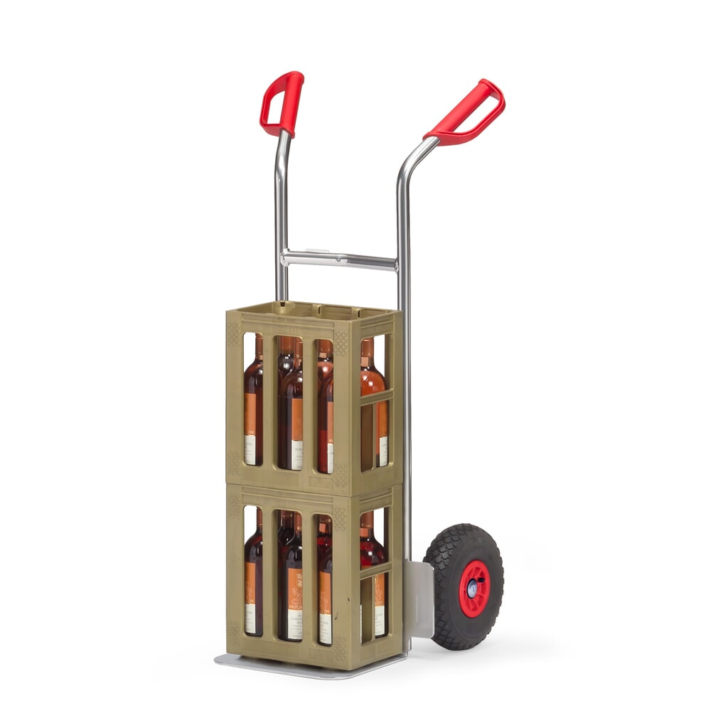 Číslo obrázka výrobku 2: Hliníkový stohovací vozík fetra®, nosnosť 150 kg, nakladacia plocha š x h 320 x 250 mm