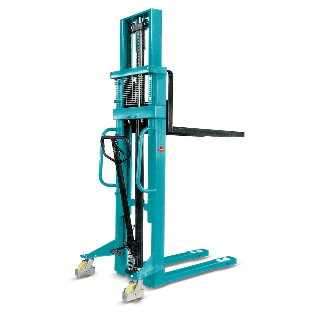 Hydraulický vysokozdvižný vozík Ameise® PSM 1.0 s dvojitým teleskopickým zdvíhacím zariadením, výška zdvihu 2 000 mm, nosnosť 1 000 kg Obrázok výrobku: Hydraulický vysokozdvižný vozík Ameise® PSM 1.0 s dvojitým teleskopickým zdvíhacím zariadením, výška zdvihu 2 000 mm, nosnosť 1 000 kg