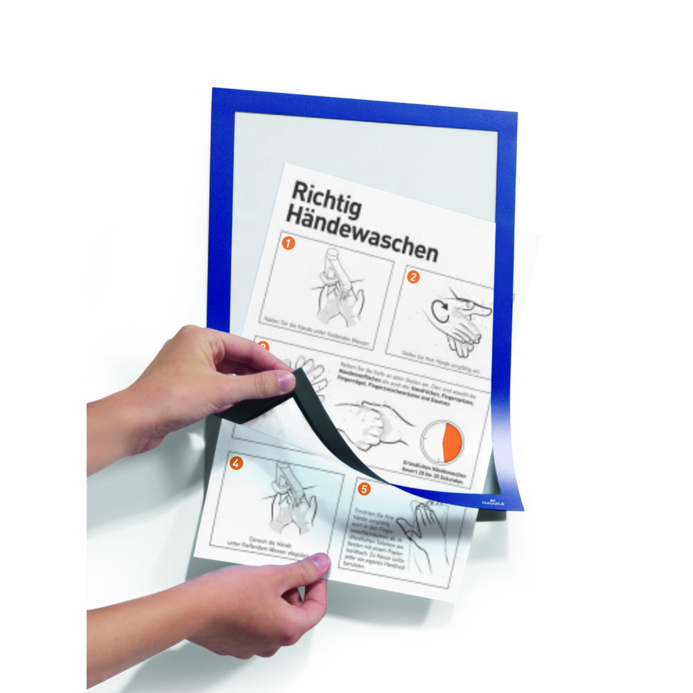 Číslo obrázka výrobku 8: Informačný rám DURABLE DURAFRAME®, samolepiaci, DIN A4, tmavomodrý