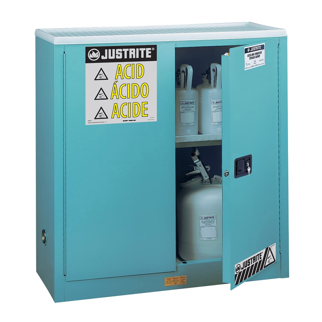 Justrite® Classic Sure-Grip® FM Bezpečnostná skrinka na leptanie