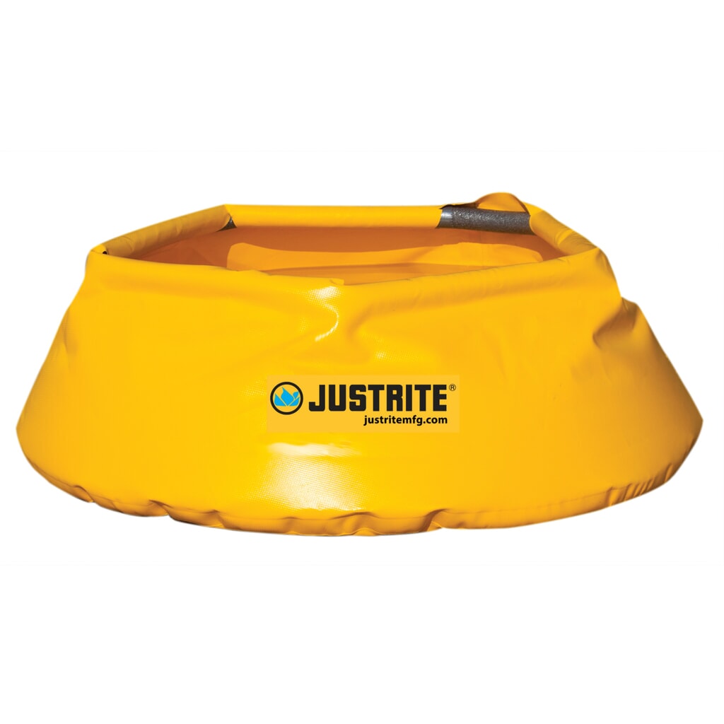 Obrázok výrobku: Justrite® Pop-Up havarijná záchytná vaňa z polyesteru, Ø 711 mm, kapacita 76 l