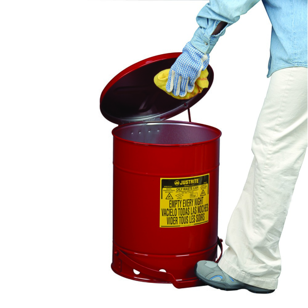 Číslo obrázka výrobku 2: Justrite Workbench Tank Foot Pedál, červená, 34 Liter