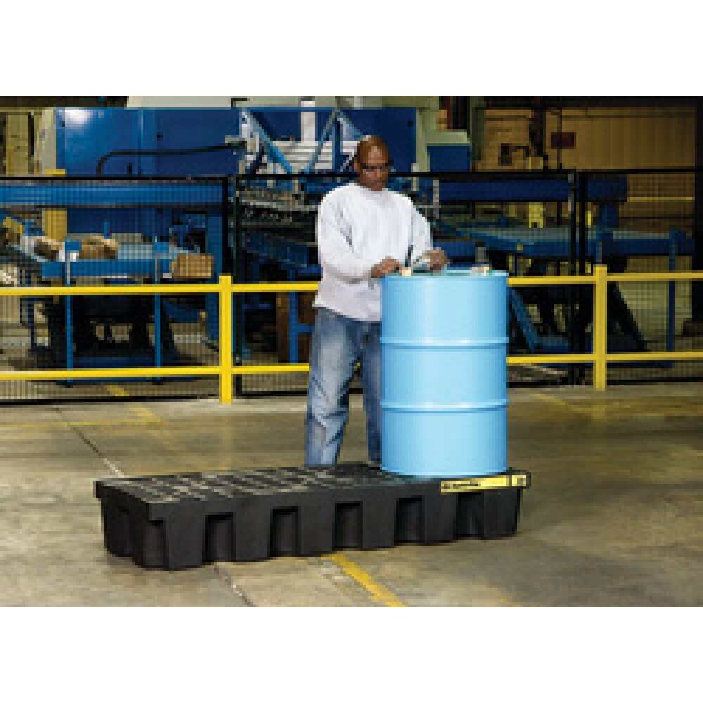 Číslo obrázka výrobku 2: Justrite® Catch Basin, 3x 200 litrov, objem úlovku 284 litrov, čierna