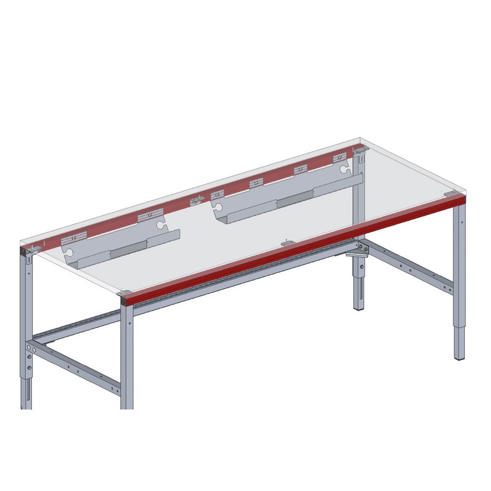 Číslo obrázka výrobku 3: Káblový podnos pre kompletný baliaci priestor BASIC, V x Š x H 116 x 800 x 125 mm