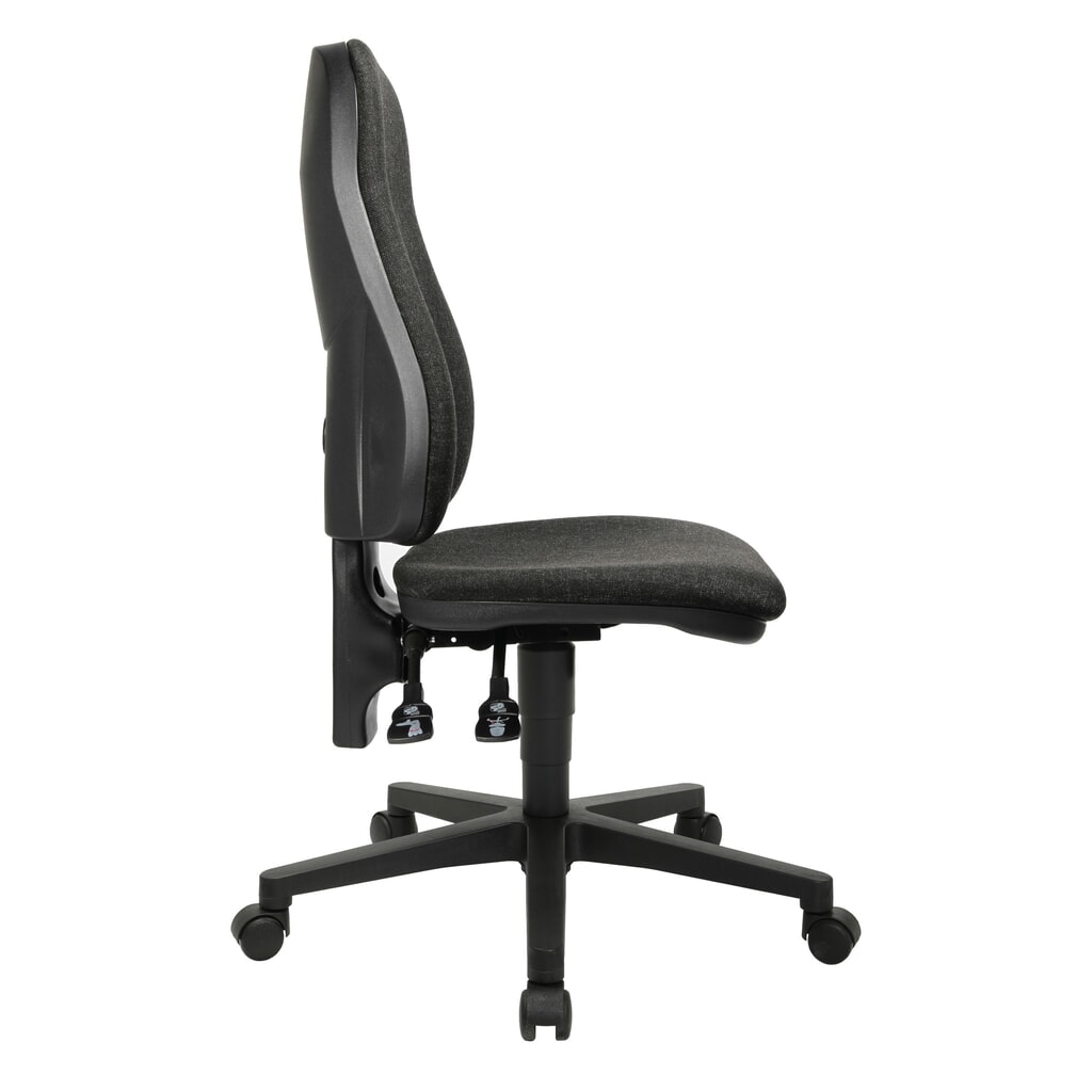 Kancelárska otočná stolička Topstar® Point 60, sedák s vybraním, antracitová sivá Číslo obrázka výrobku 4: Kancelárska otočná stolička Topstar® Point 60, sedák s vybraním, antracitová sivá