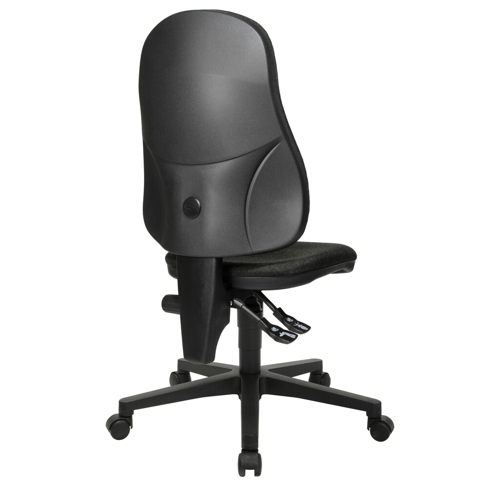 Kancelárska otočná stolička Topstar® Point 60, sedák s vybraním, antracitová sivá Číslo obrázka výrobku 5: Kancelárska otočná stolička Topstar® Point 60, sedák s vybraním, antracitová sivá