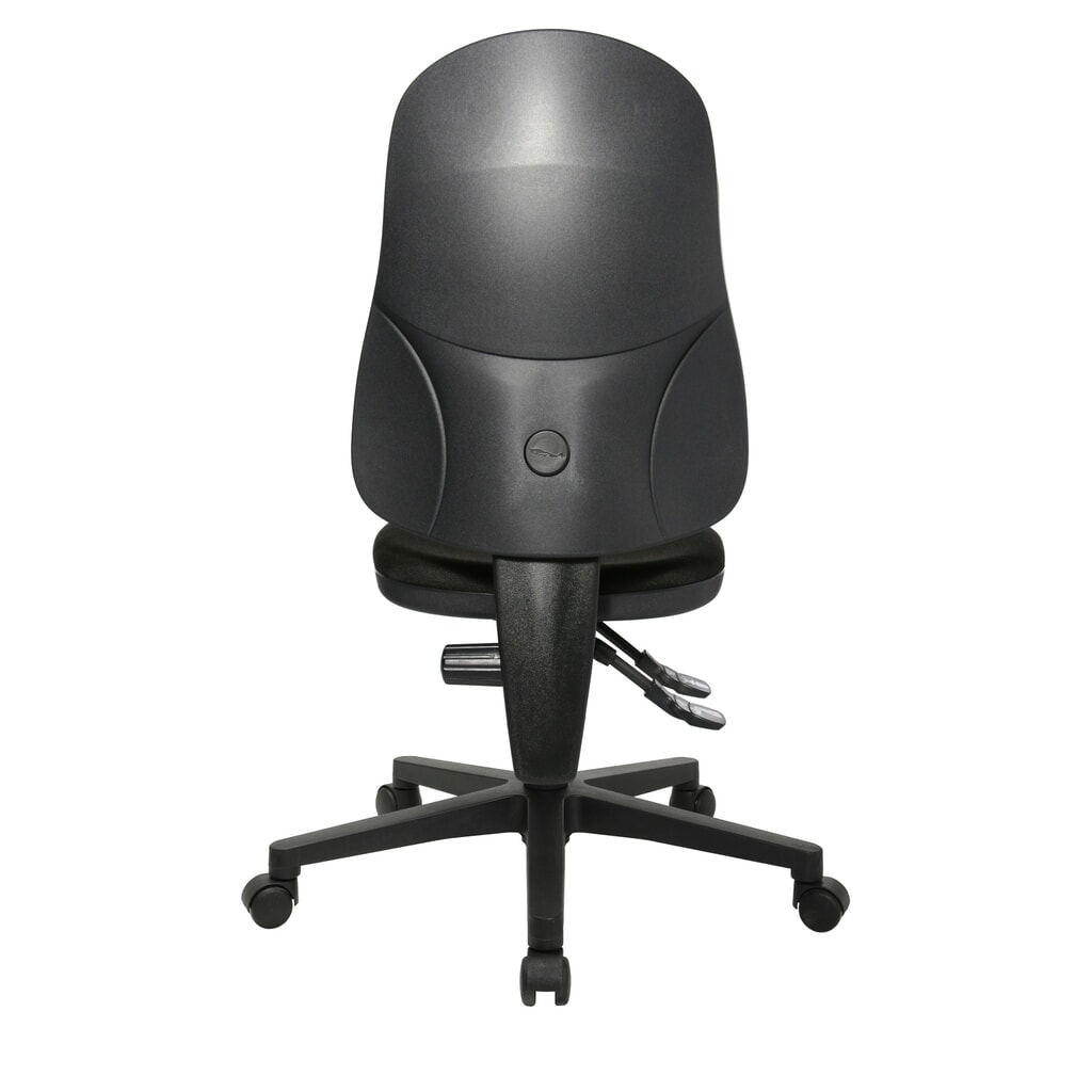 Kancelárska otočná stolička Topstar® Point 60, sedák s vybraním, čierna Číslo obrázka výrobku 3: Kancelárska otočná stolička Topstar® Point 60, sedák s vybraním, čierna