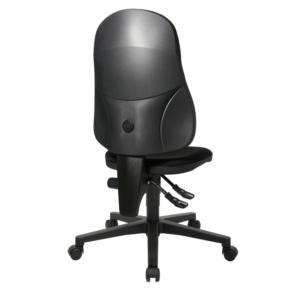 Kancelárska otočná stolička Topstar® Point 60, sedák s vybraním, čierna Číslo obrázka výrobku 5: Kancelárska otočná stolička Topstar® Point 60, sedák s vybraním, čierna