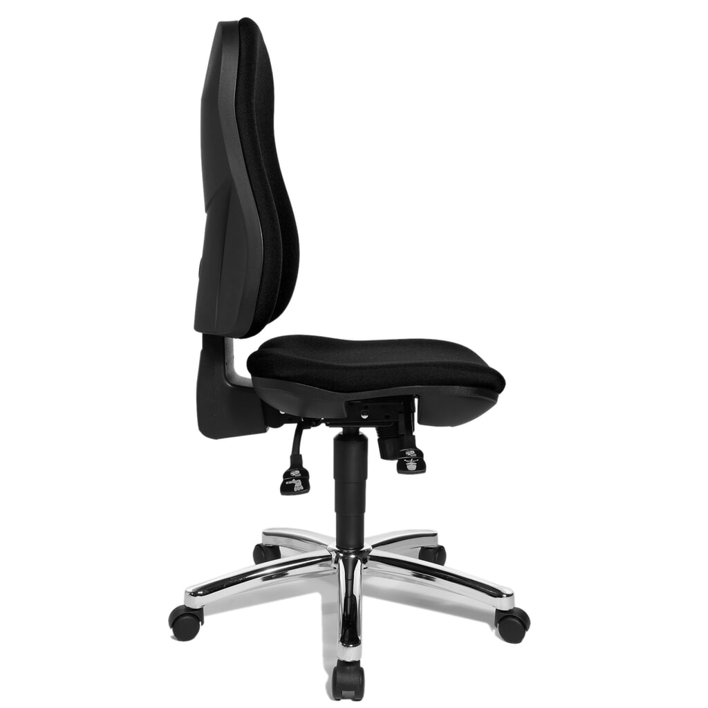 Číslo obrázka výrobku 4: Kancelárska otočná stolička Topstar® Support Syncro, sedák s ochranou platničiek, čierna