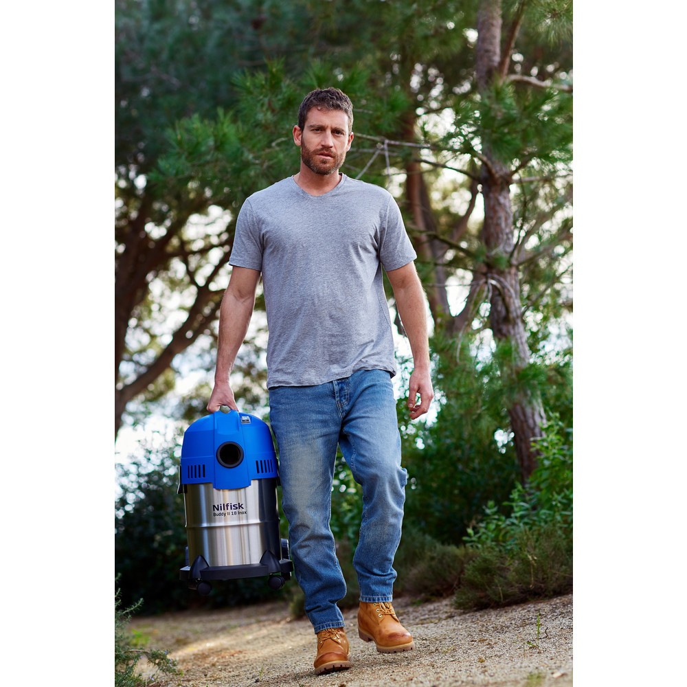 Číslo obrázka výrobku 4: Kancelársky vysávač Nilfisk® Buddy II 18 Inox, 1 200 W, 18 litrov