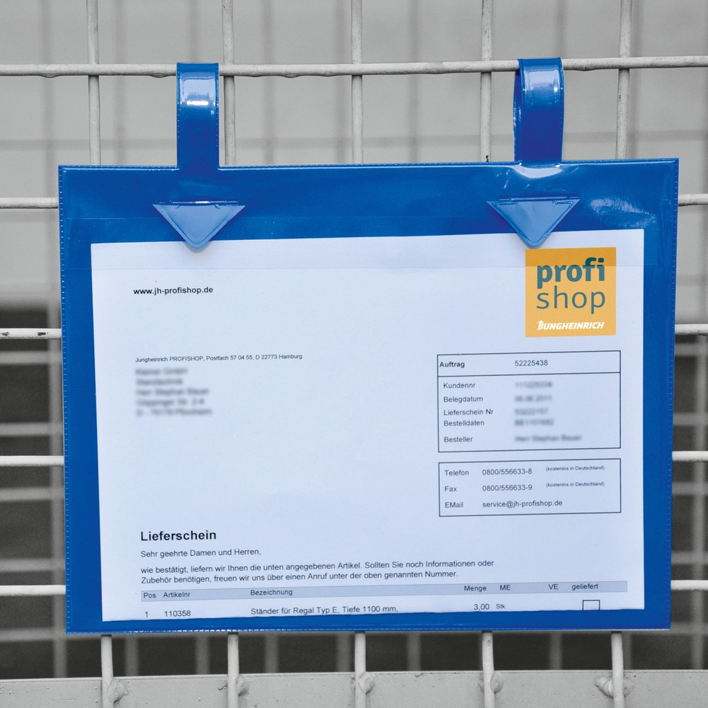 Číslo obrázka výrobku 3: Kapsa na gitterbox so spojkami, Š x V 235 x 170 mm