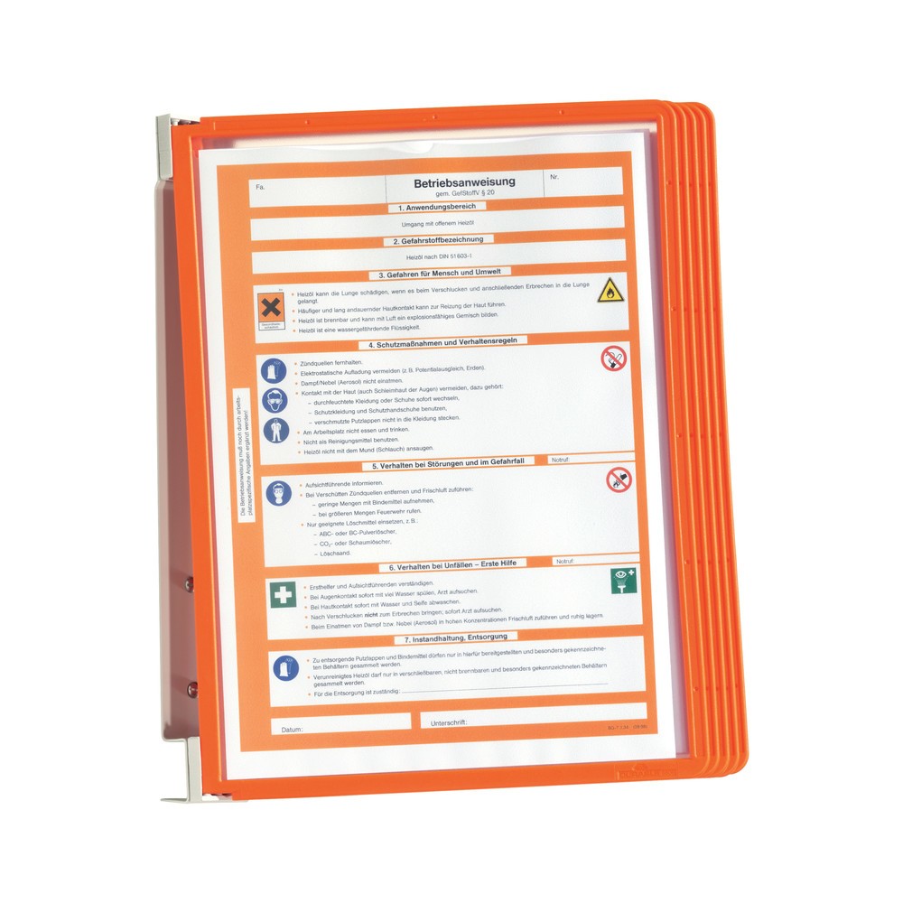 Číslo obrázka výrobku 4: Kompletná súprava nástenného držiaka Vario®, 5 prezentačných dosiek, tmavomodrá