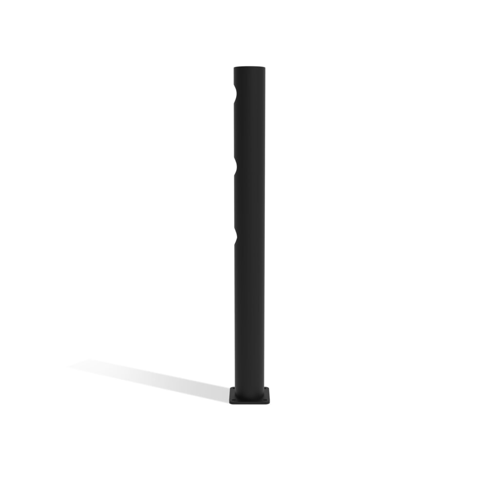 Číslo obrázka výrobku 5: Koncový stĺpik s výkyvnými dverami dancop pre bezpečnostné zábradlie „Delta“, Ø 110 mm, výška 1200 mm, 90°, ľavý