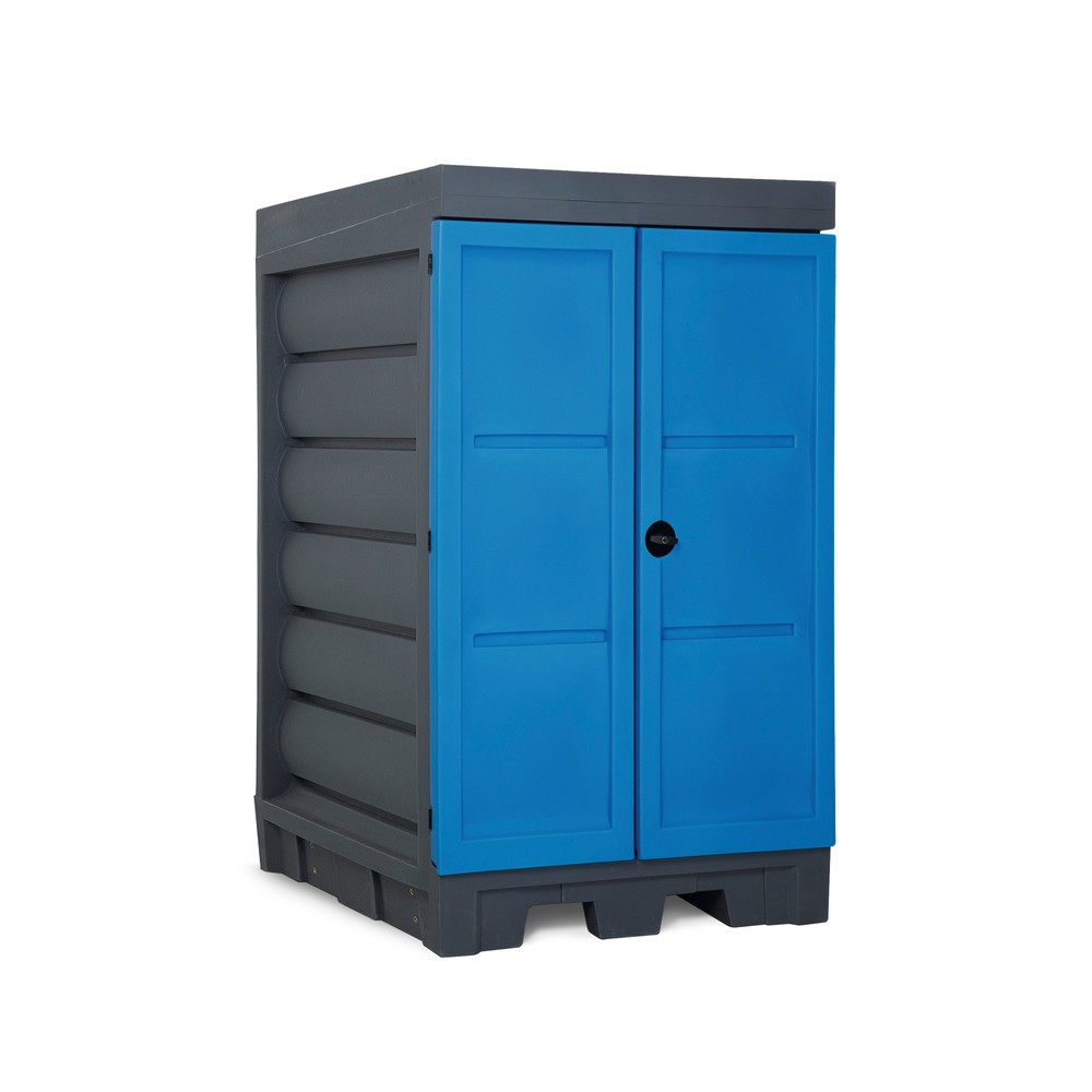 Číslo obrázka výrobku 1: Kontajner na skladovanie nebezpečných látok z PE, v × š × h 1 980 × 1 140 × 1 480 mm, 2 × 200 l