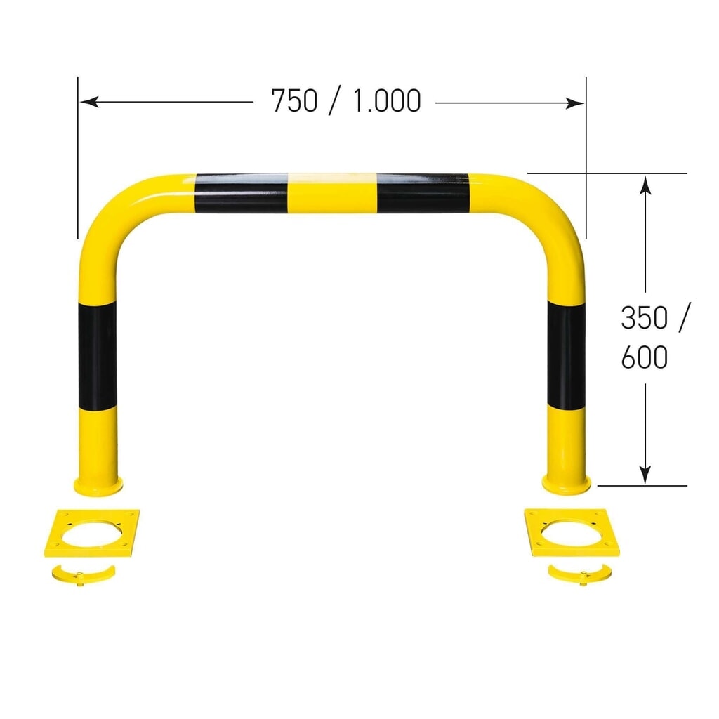 Ochranný držiak kočíka na hmoždinky, VxŠ 350 x 1.000 mm Číslo obrázka výrobku 5: Ochranný držiak kočíka na hmoždinky, VxŠ 350 x 1.000 mm