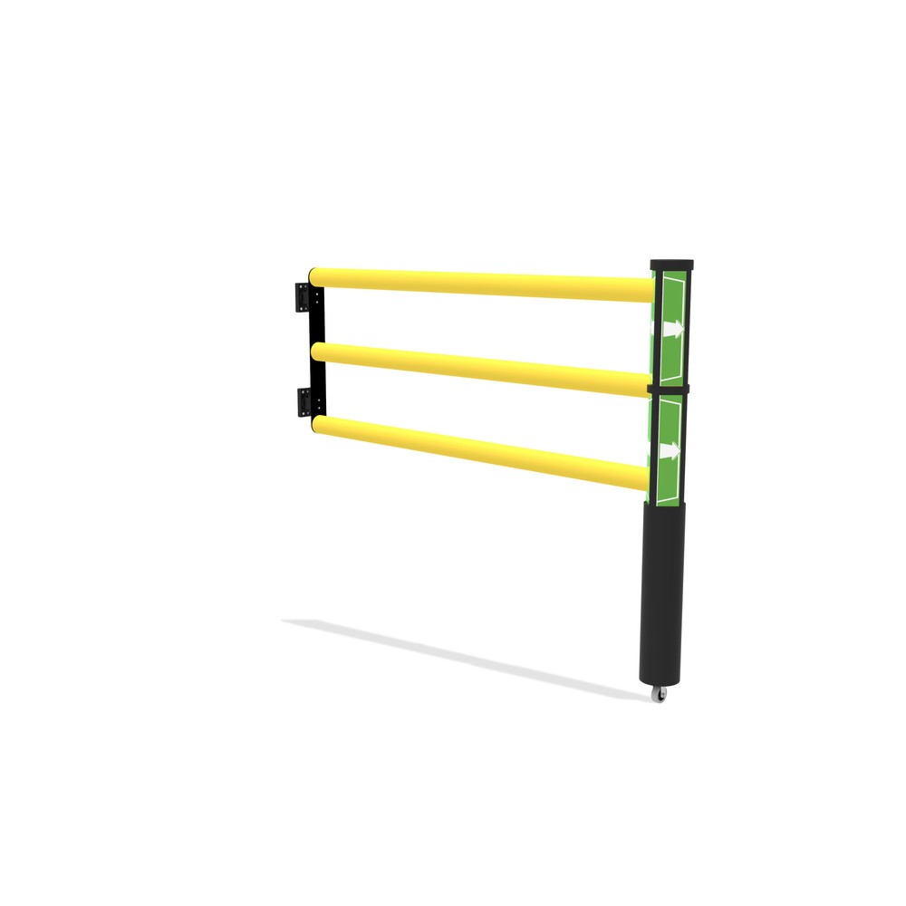 Číslo obrázka výrobku 2: Otočné dvere pre bezpečnostné koľajnice „Delta“, VxŠ 1200 x 1500 mm, s rolkou