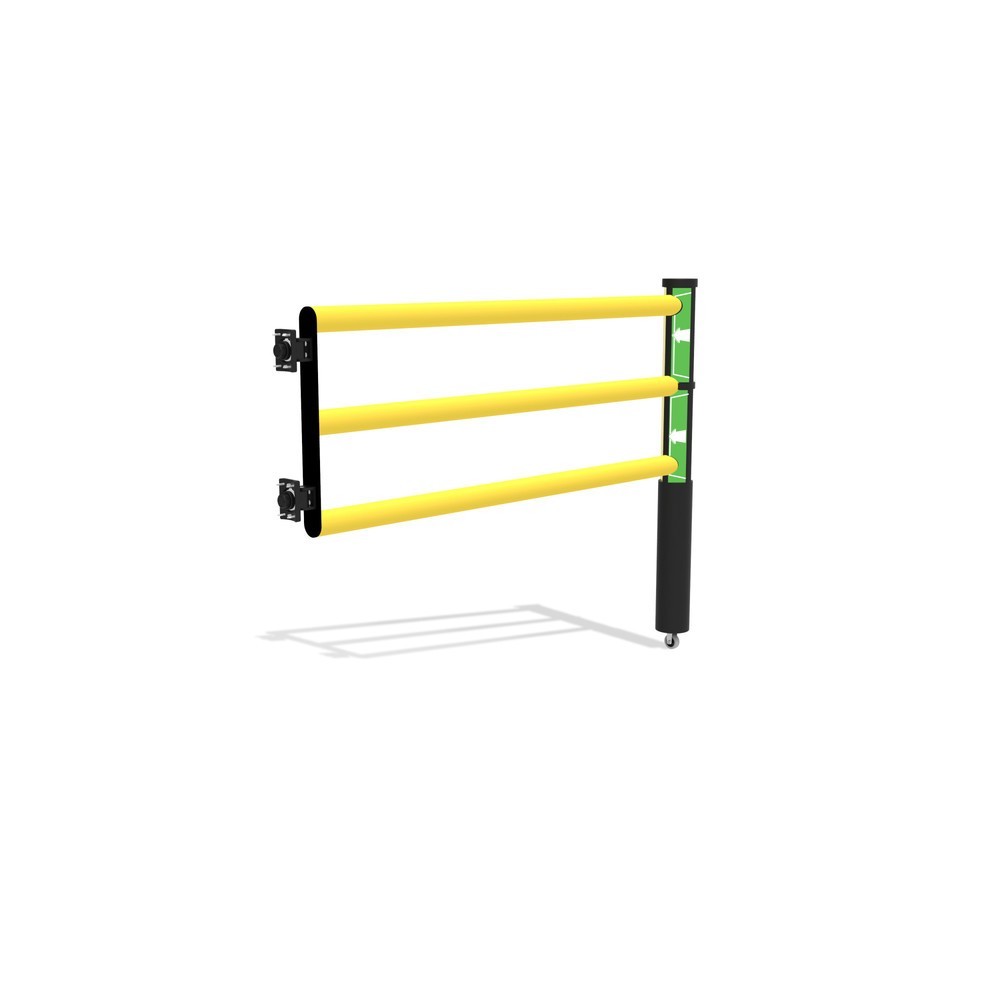 Číslo obrázka výrobku 8: Otočné dvere pre bezpečnostné koľajnice „Delta“, VxŠ 1200 x 1500 mm, s rolkou