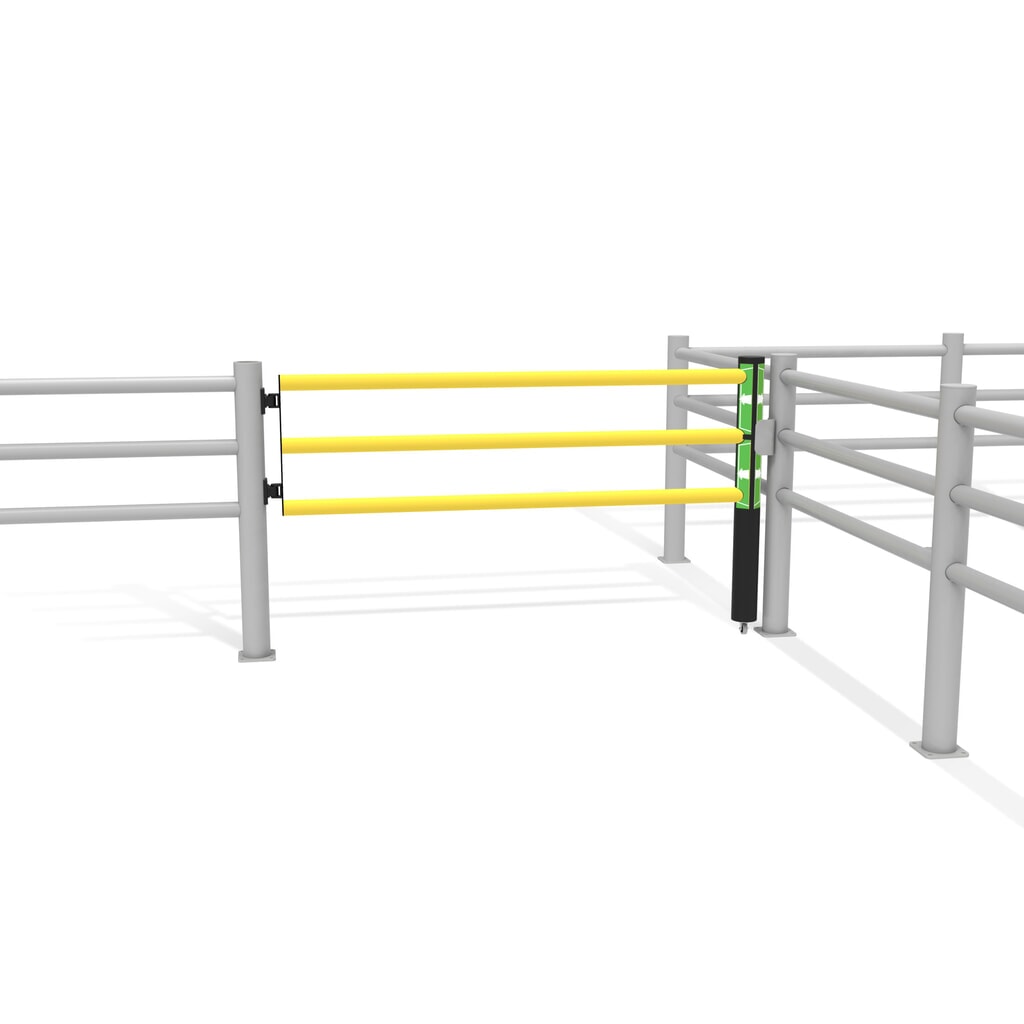 Číslo obrázka výrobku 11: Otočné dvere pre bezpečnostné koľajnice „Delta“, VxŠ 1200 x 2 000 mm, s rolkou