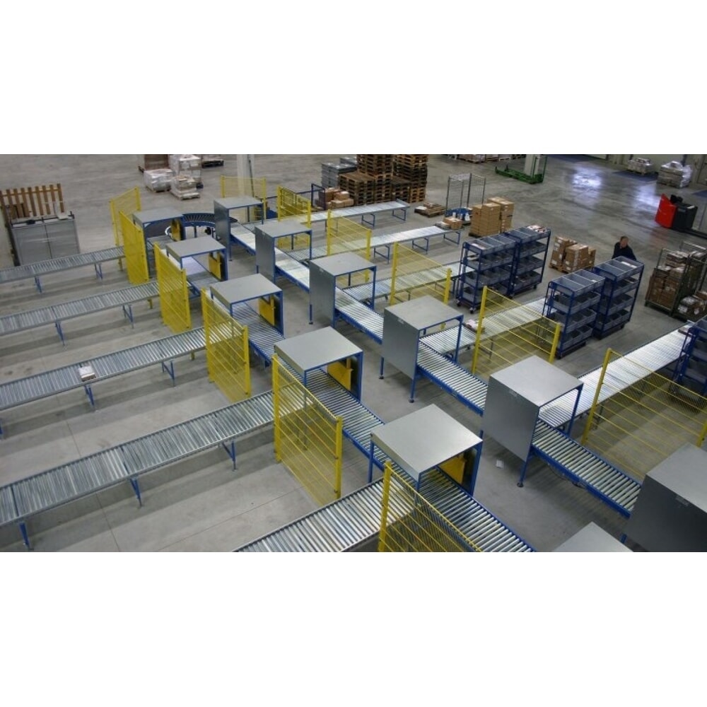 Číslo obrázka výrobku 6: Light valčekový dopravník, rúrkové oceľové valce, Ø 50 mm, D x Š 2 000 x 400 mm, stredová vzdialenosť 75 mm