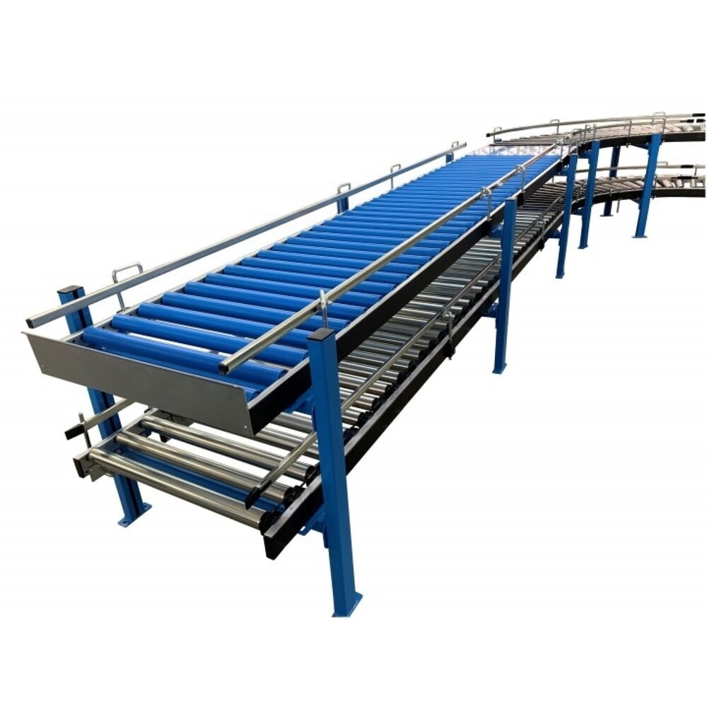 Číslo obrázka výrobku 7: Light valčekový dopravník, rúrkové oceľové valce, Ø 50 mm, D x Š 2 000 x 400 mm, stredová vzdialenosť 75 mm