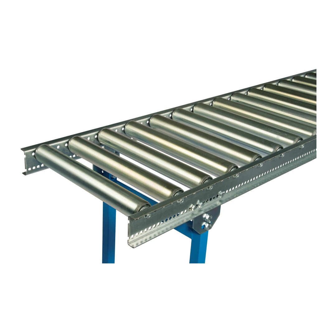 Ľahký valčekový dopravník, oceľové valčeky, Ø 50 mm, dĺžka dráhy 1 m, šírka dráhy 800 mm, osová vzdialenosť 62,5 mm Číslo obrázka výrobku 3: Ľahký valčekový dopravník, oceľové valčeky, Ø 50 mm, dĺžka dráhy 1 m, šírka dráhy 800 mm, osová vzdialenosť 62,5 mm
